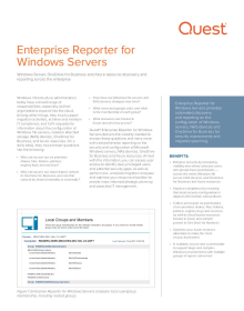 Enterprise Reporter for Windows Servers 