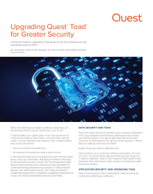 Upgrading Quest Toad for Greater Security